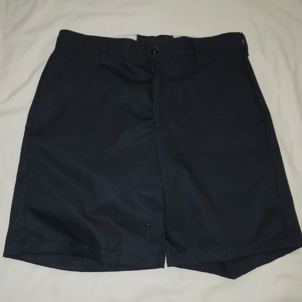 Red Kap Flat Front Shorts Navy